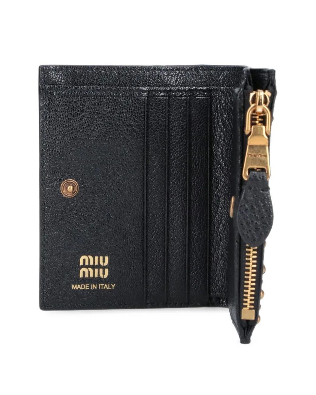 Miu Miu Blue Small Leather Wallet