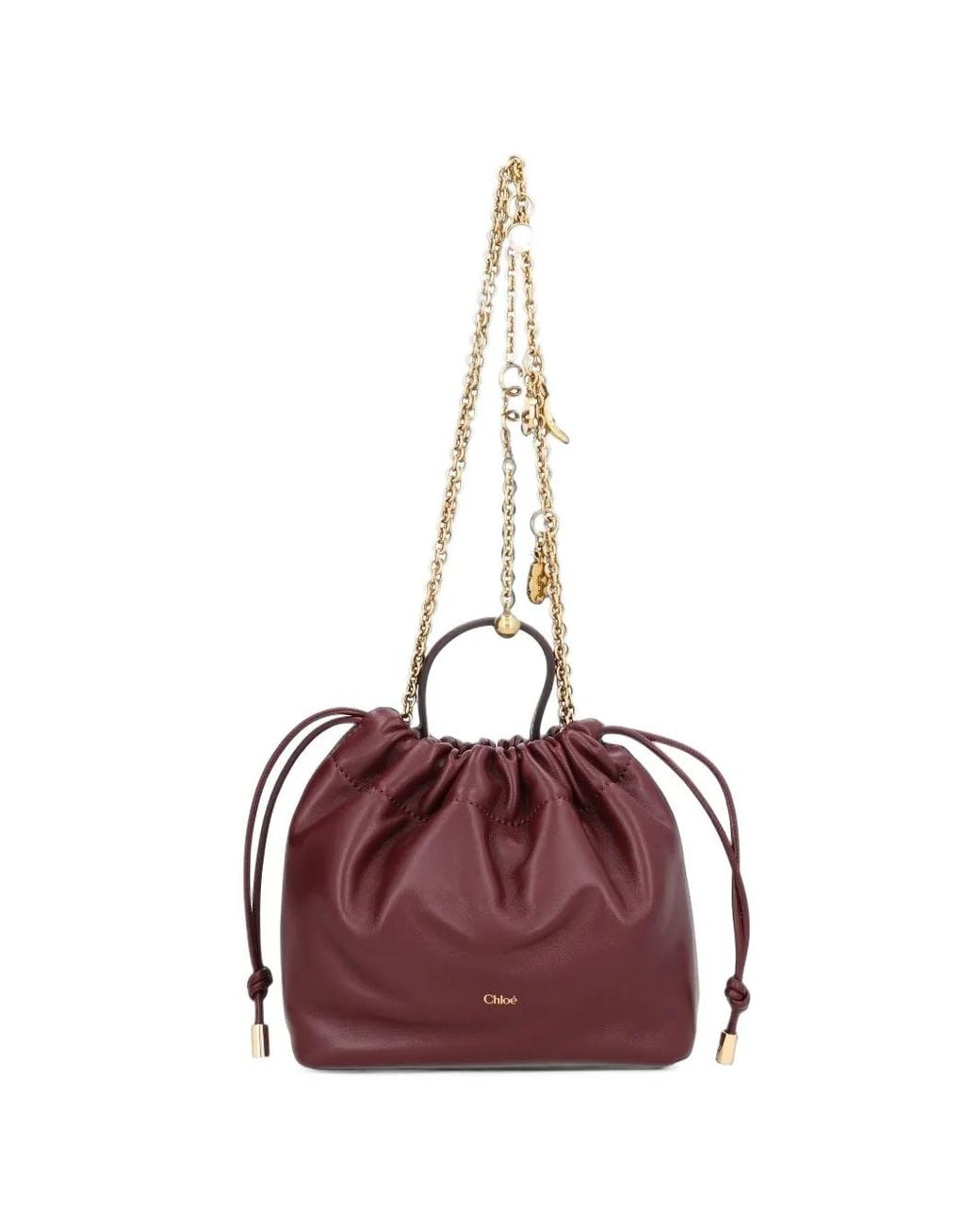 Chloé Purple Mini Icons Shoulder Bag With Chain