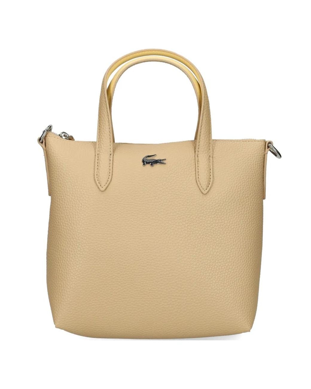 Lacoste Natural Small Anna Tote Bag