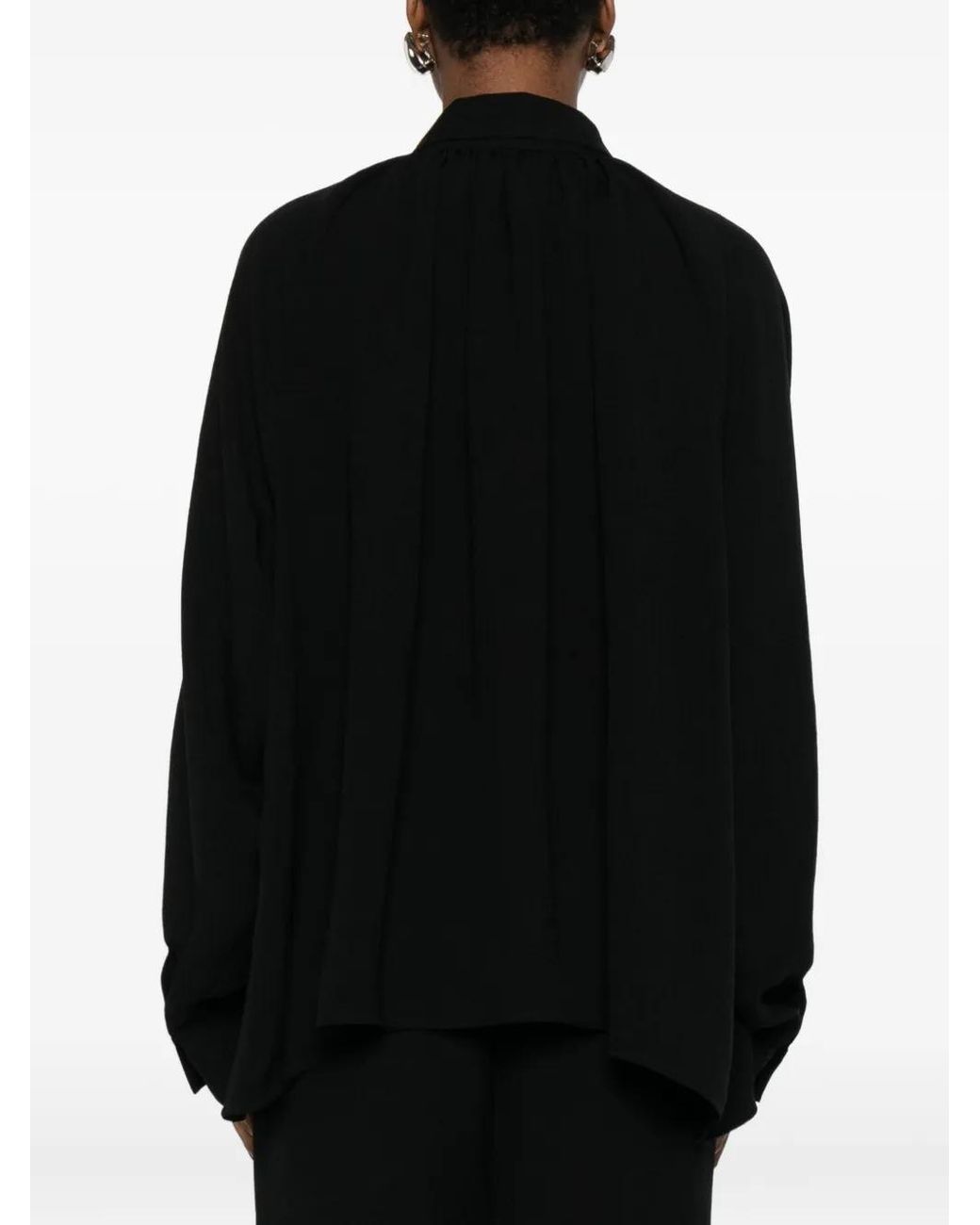Nanushka Black Ada Shirt