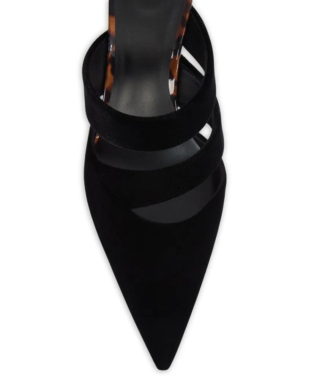 Balmain White Velvet And Printed Patent Leather Pumps