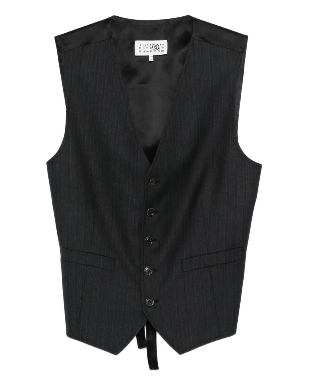 MM6 by Maison Margiela Suit Vests in Black for Men