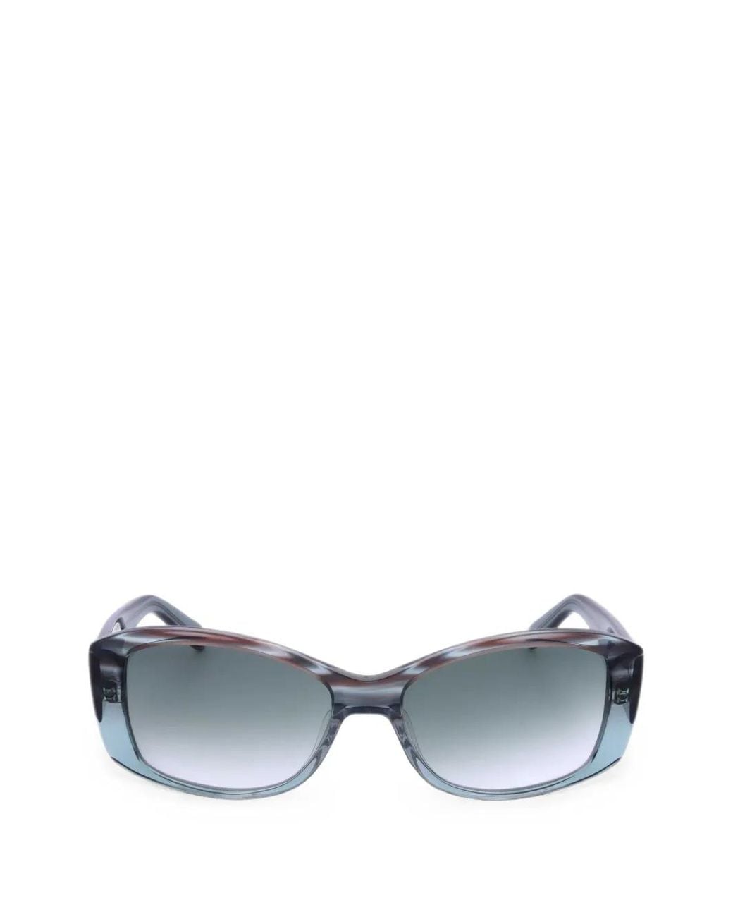 Fossil Blue Gradient-Lens Rectangle-Frame Sunglasses