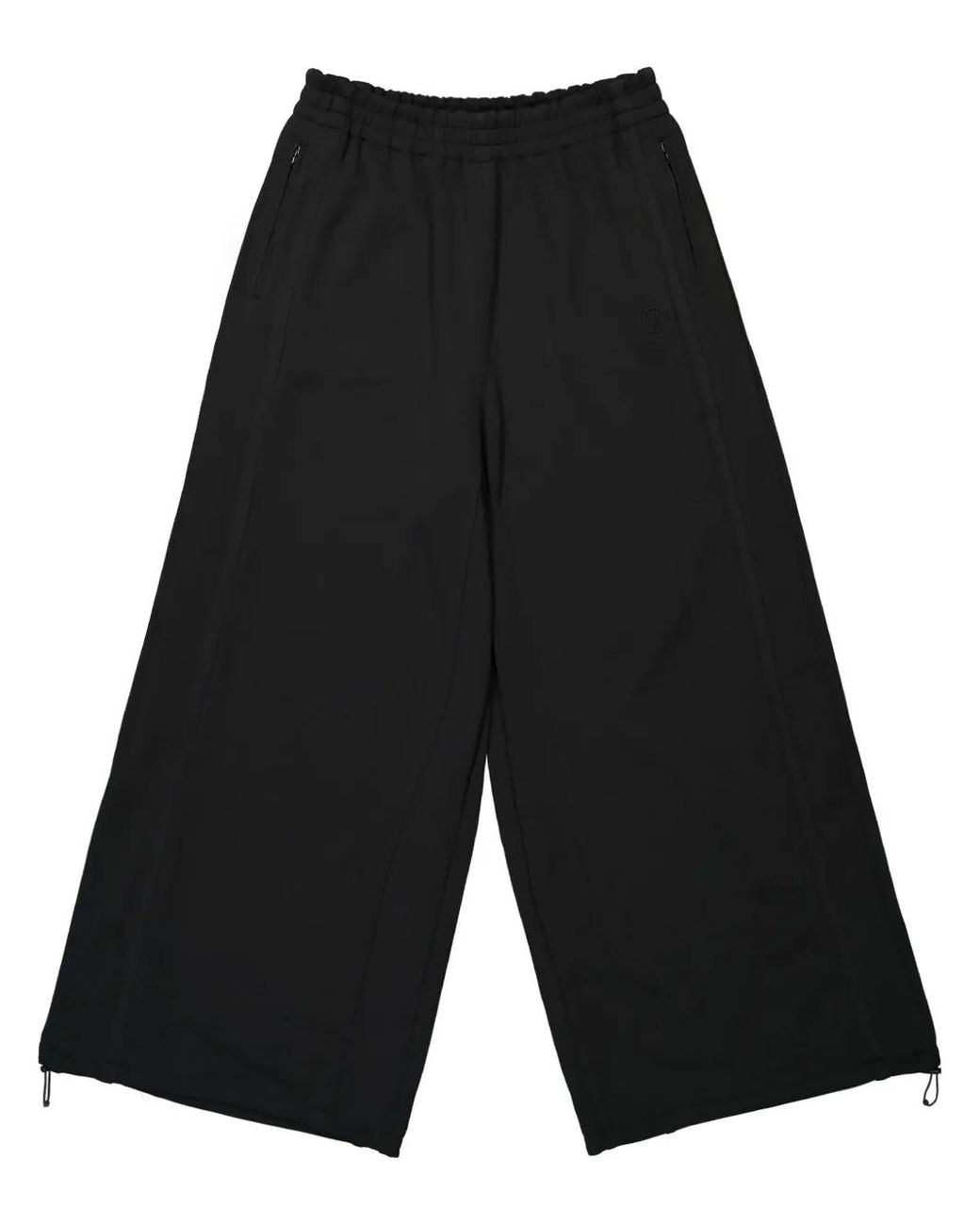 Vetements Black Wide-Leg Track Pants