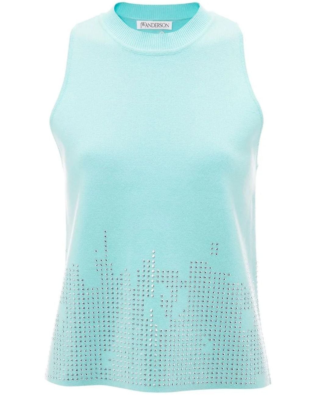 J.W. Anderson Blue Studded Tank Top
