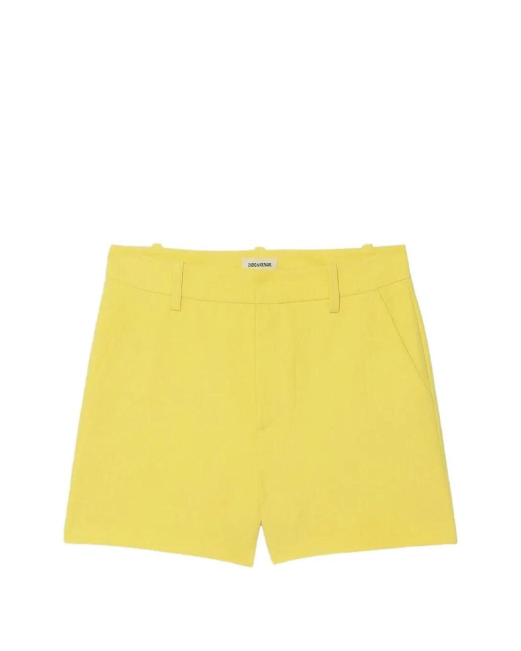 Zadig & Voltaire Yellow Sidou Shorts