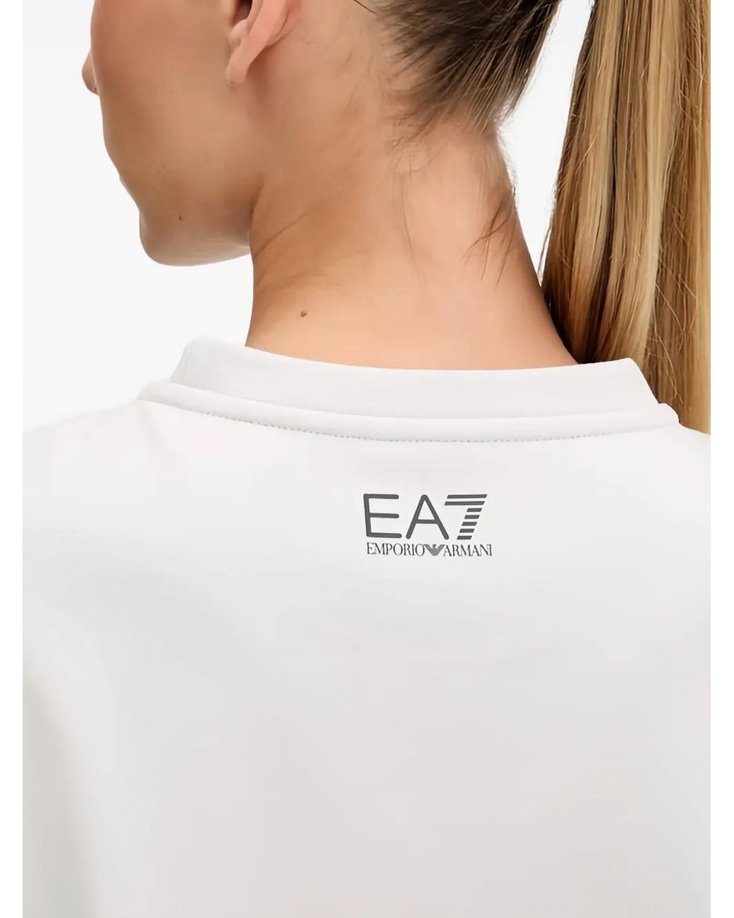 EA7 White Logo Sweatshirt