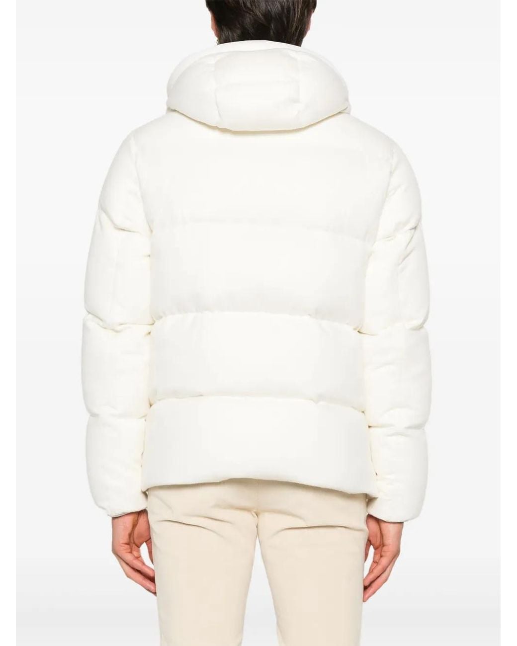 Herno White Quilted Jacket for men