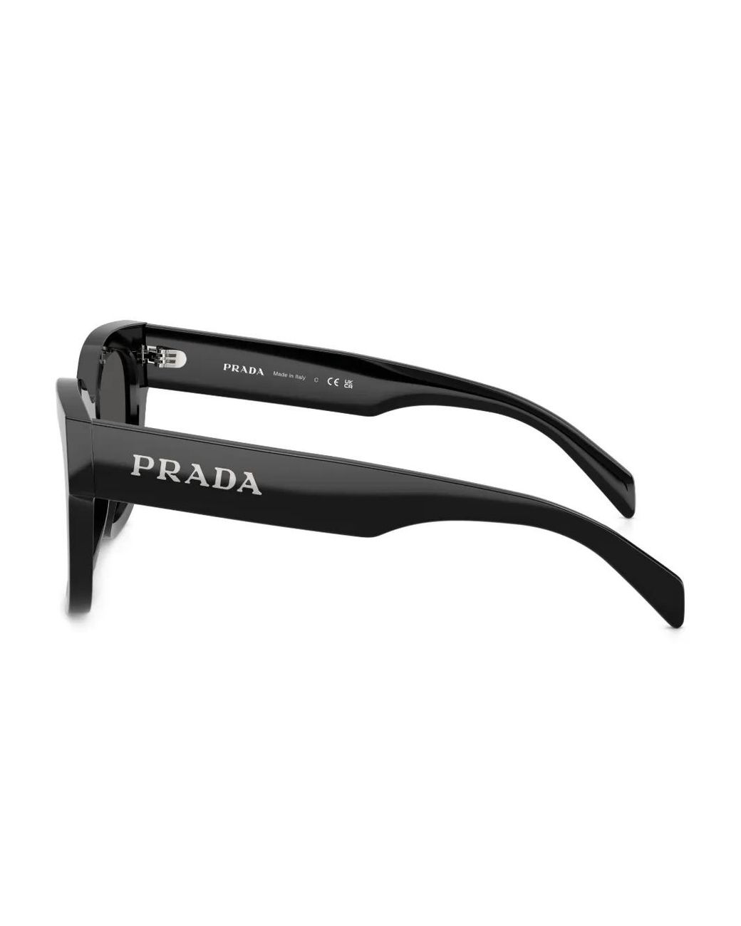 Prada Square-Frame Sunglasses in Black | Lyst