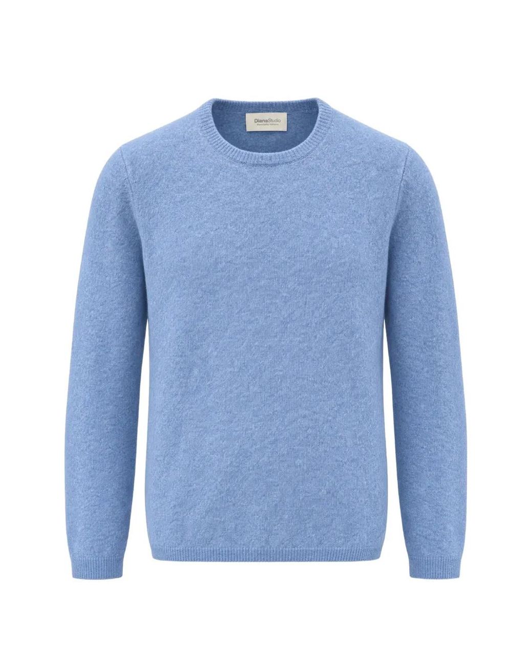 Diana Studio Blue Crew-Neck Long-Sleeve Sweater for men