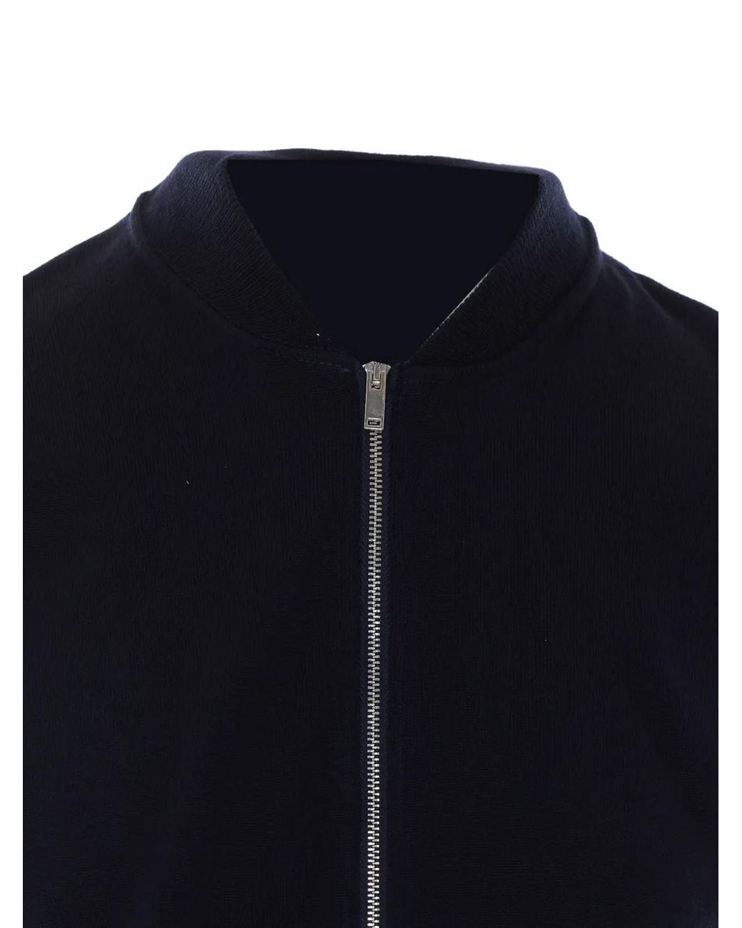 Alpha Studio Blue Zip-Up Sleeveless Jacket for men