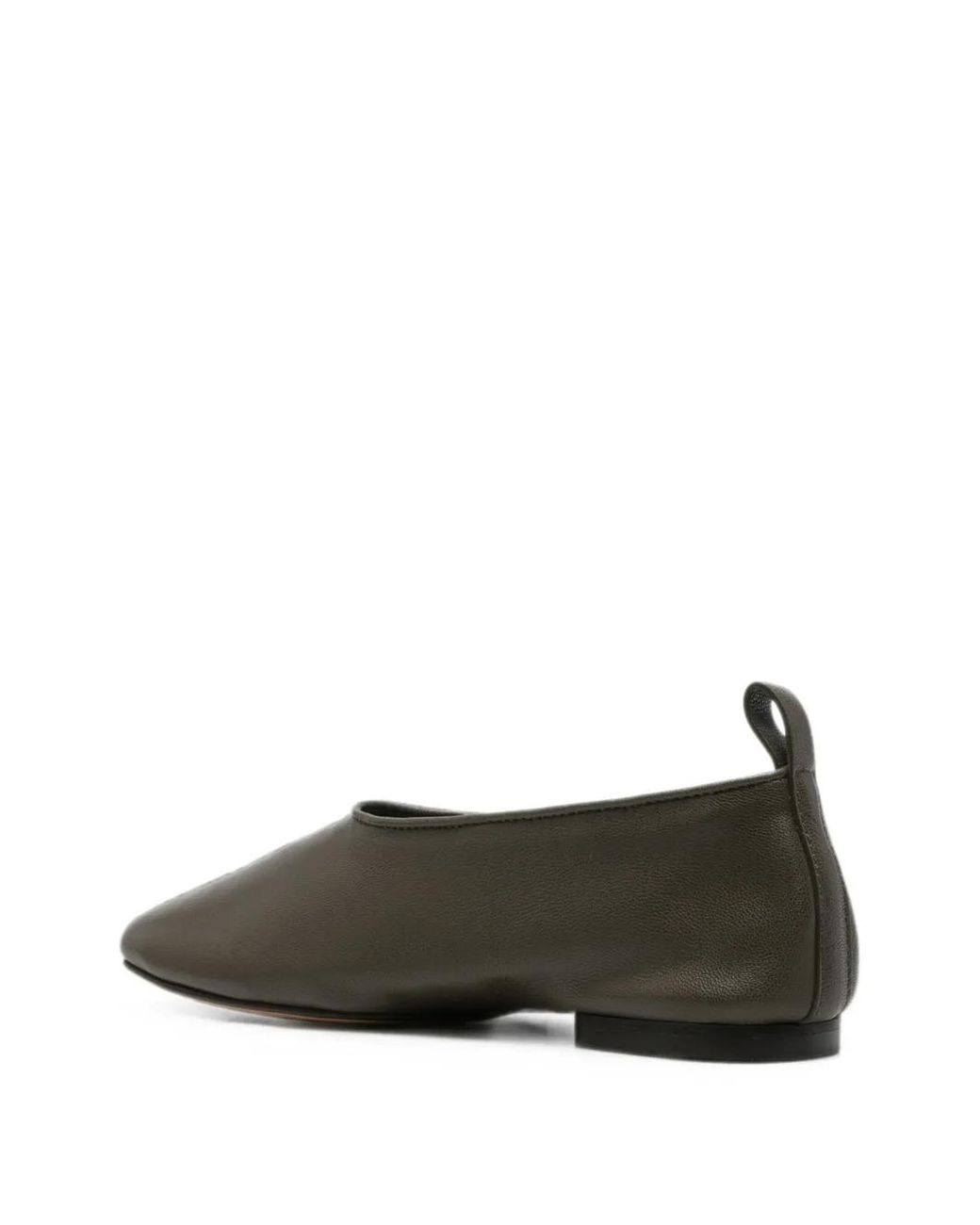 Soeur Green Bala Leather Ballet Flats