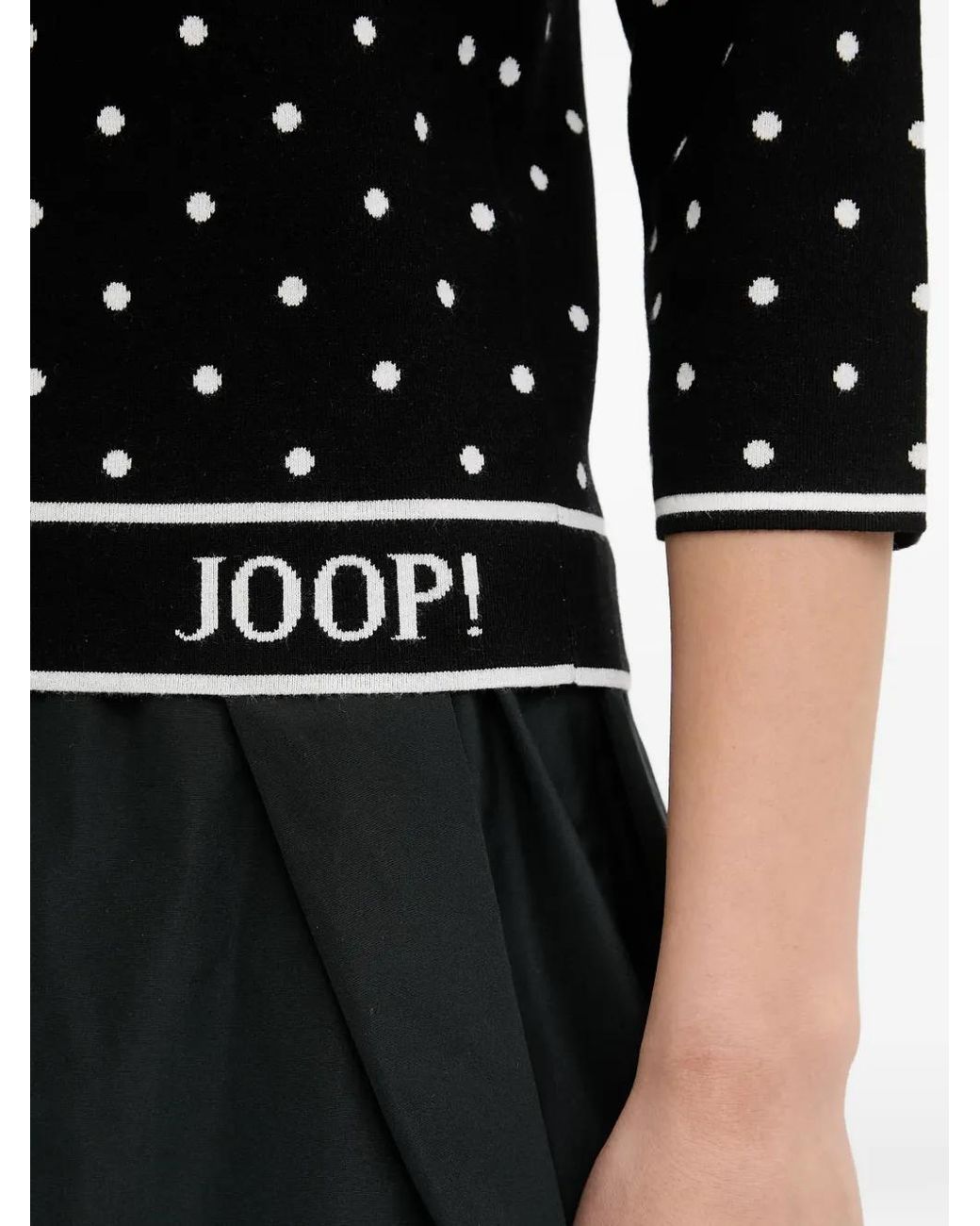Joop! Black Konstantina Polka-Dot Print Sweater