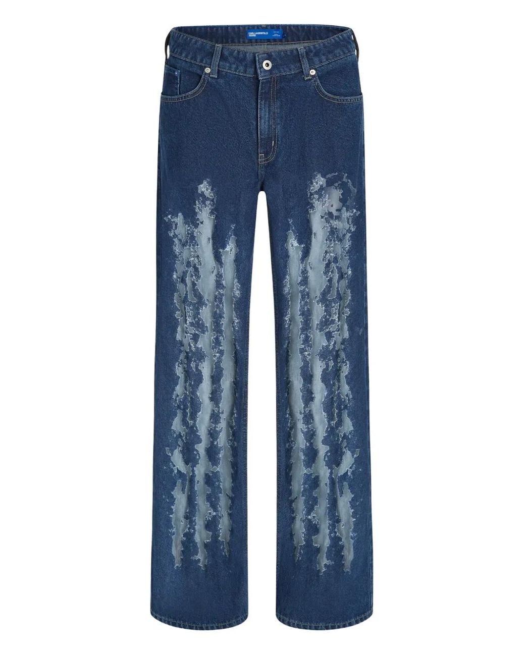 Karl Lagerfeld Blue Distressed Jeans