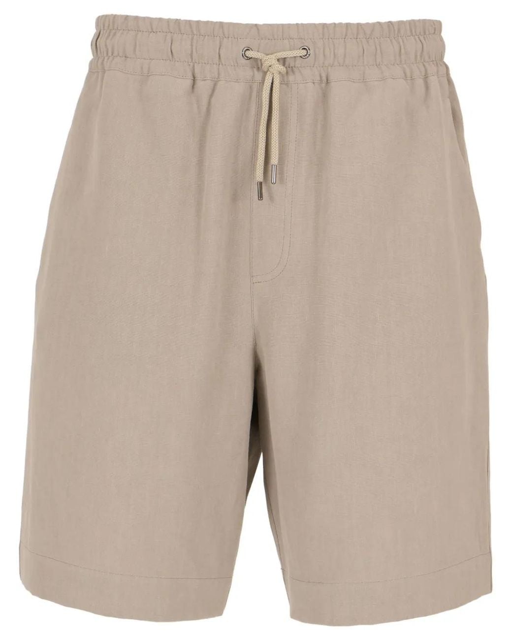 Giorgio Armani Natural Linen Bermuda Shorts for men