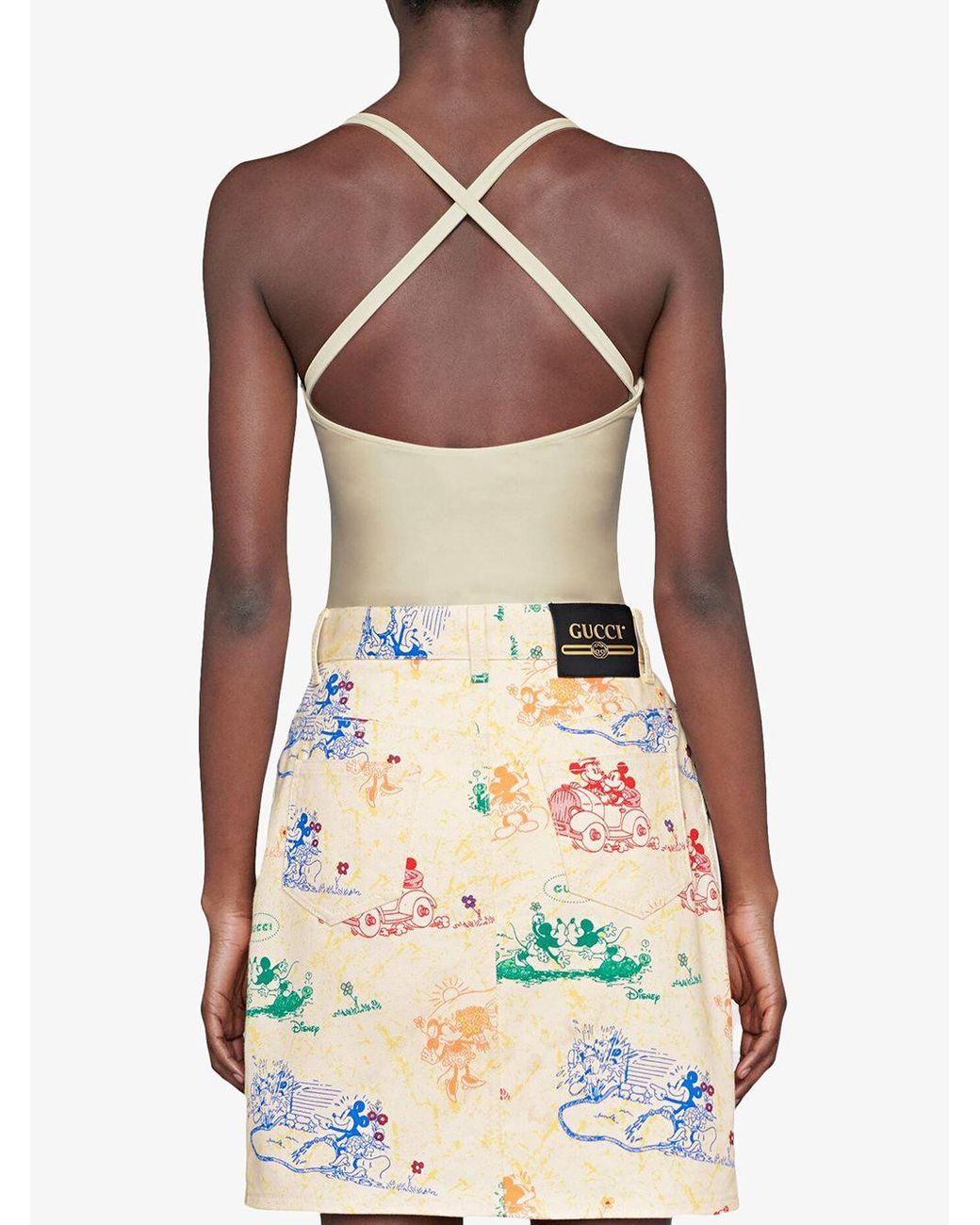 Gucci Disney X Swimsuit in White | Lyst