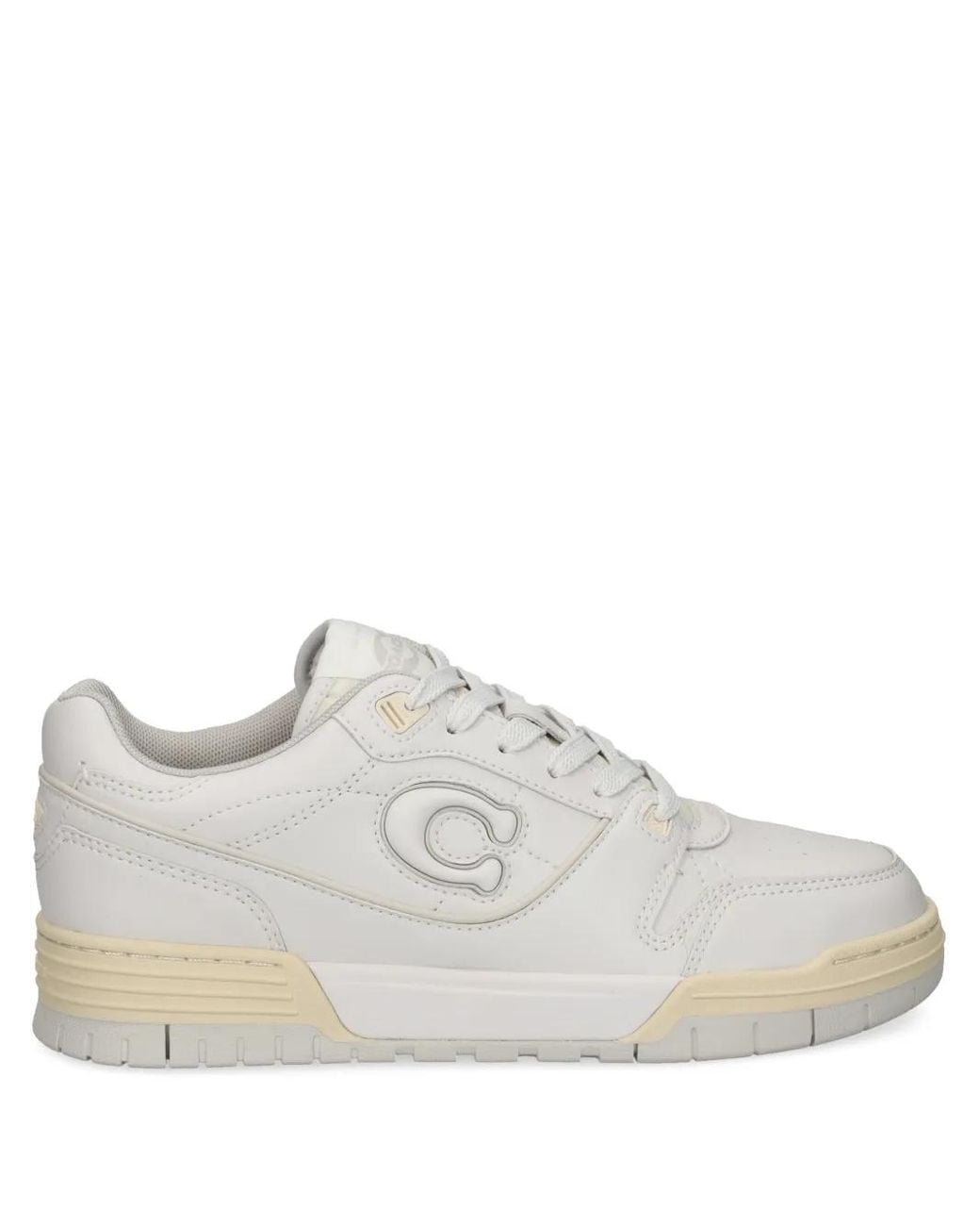 COACH White Leather Sneakers