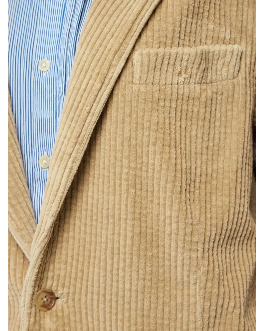 R13 Natural Long-Sleeve Buttoned Blazer