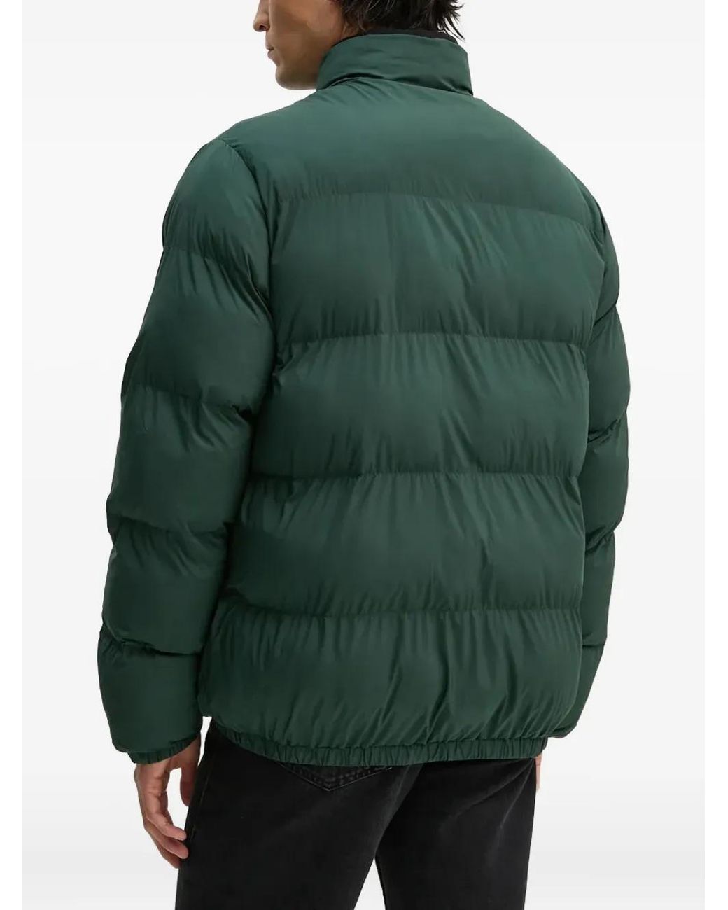 Les Deux Green Logo-Embroidered Padded Jacket for men