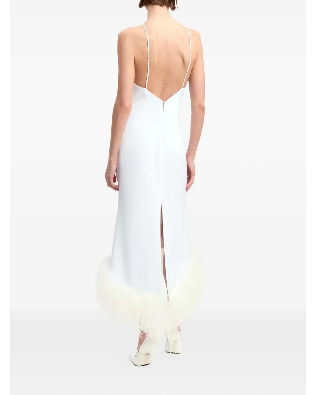 16Arlington White Ade Midi Dress