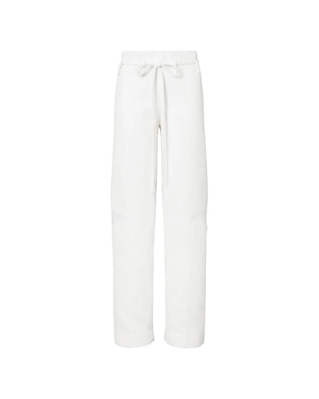 Tory Burch White Cotton Pants