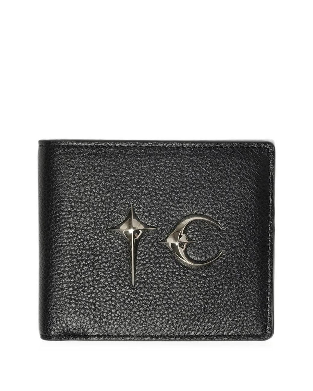 THUG CLUB Black Rock Logo-Plaque Wallet for men