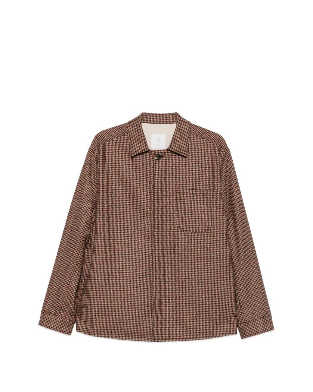 Eleventy Brown Veste À Motif Pied-De-Poule for men