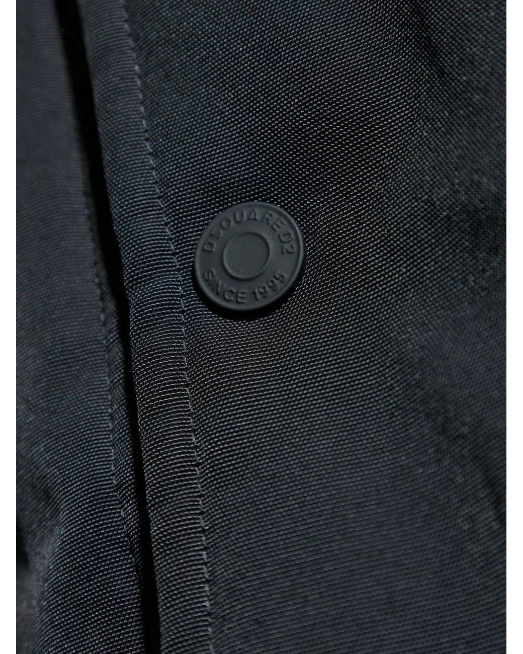 Chaleco Acolchado Con Cierre De Presión DSquared² de hombre de color Black
