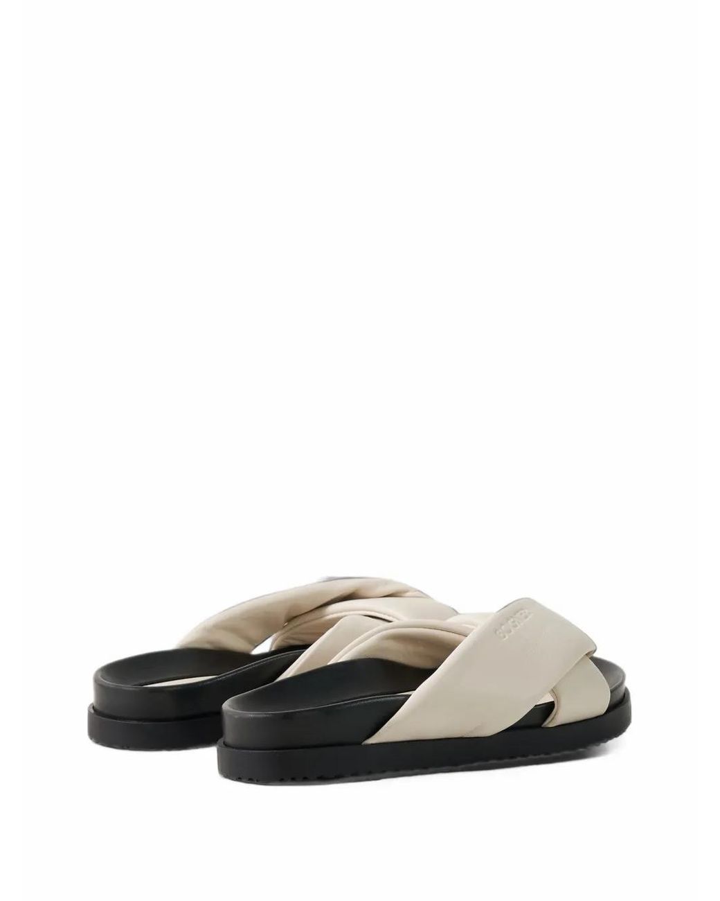 Bogner White Sirolo Crossover-Strap Sandals