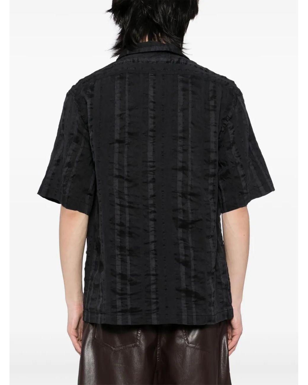 Barena Black Camicia Solana Levo Clothing for men