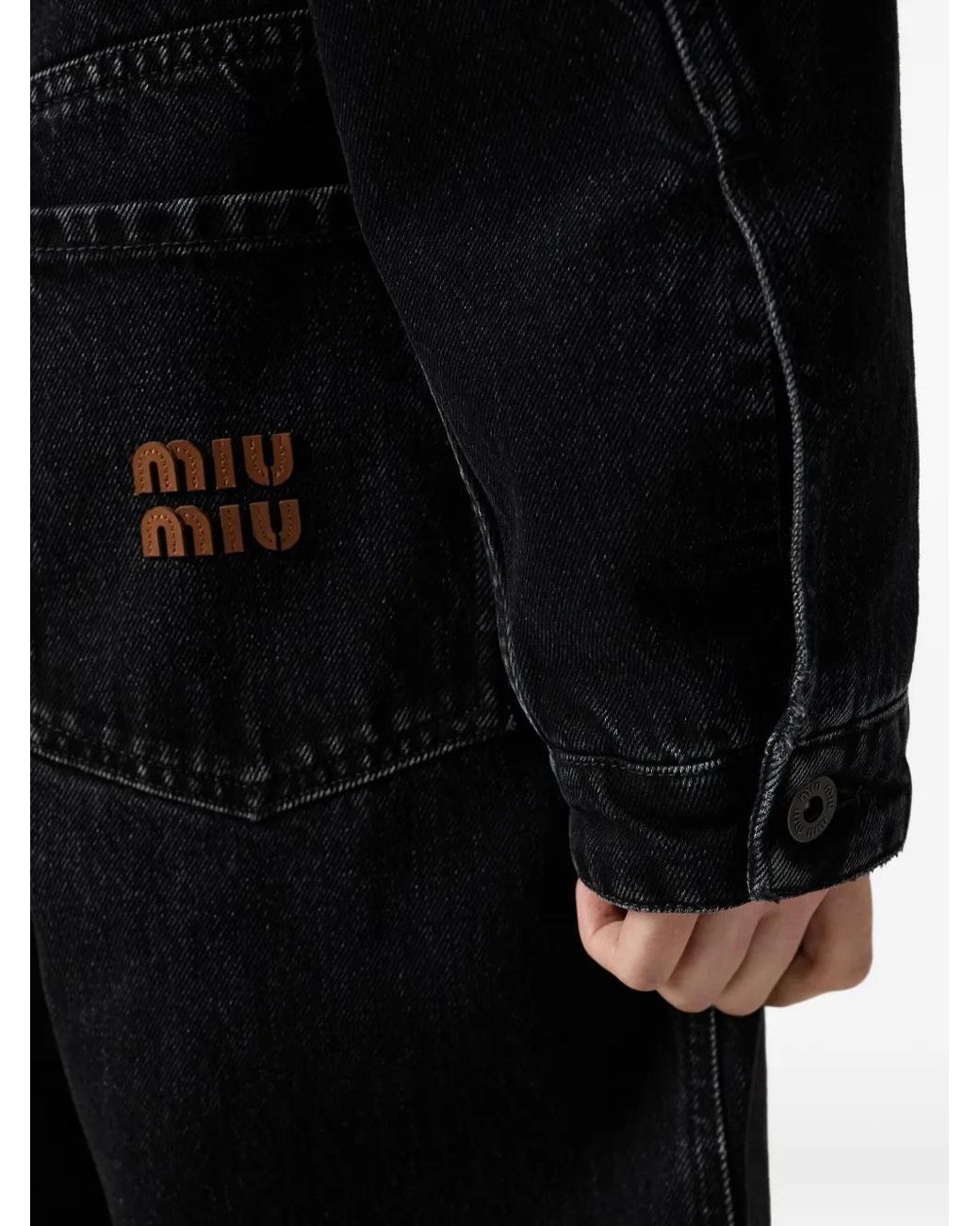 Miu Miu Black Denim Jacket