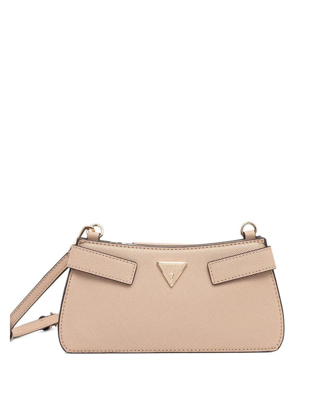 Guess Natural Serenova Saffiano Mini Crossbody