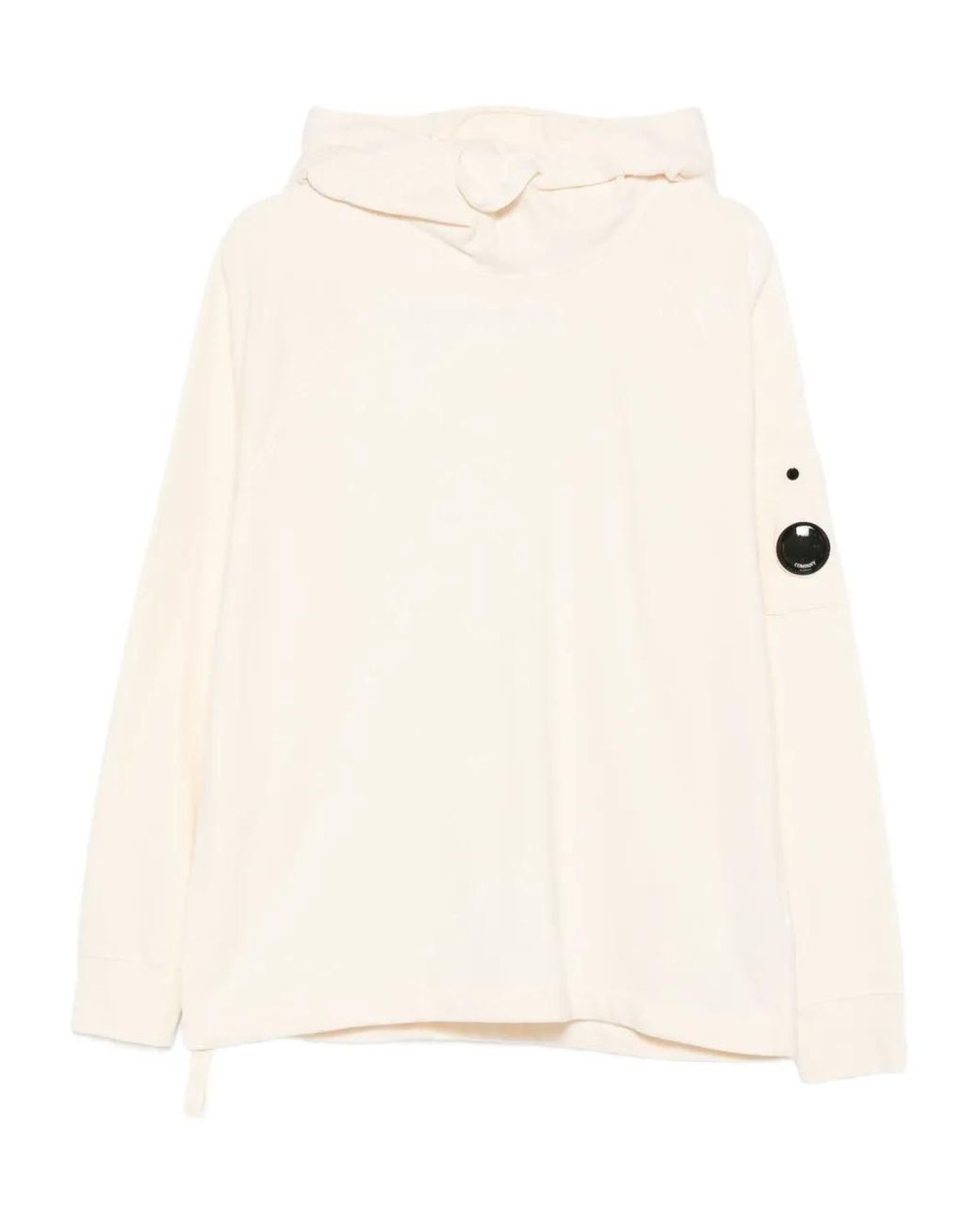 C P Company Natural Lens-Detail Hoodie for men