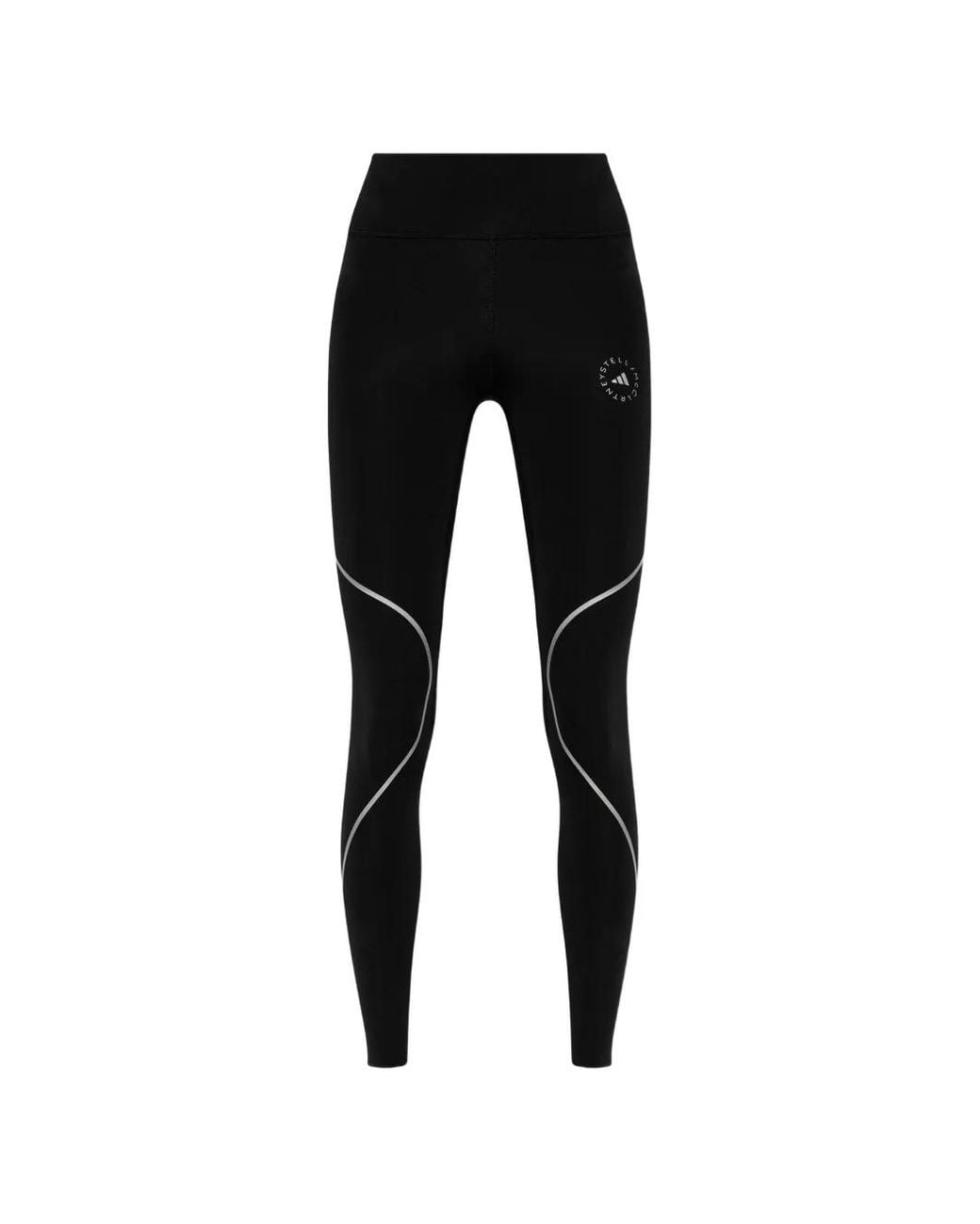 Adidas By Stella McCartney Black Legging À Logo Imprimé