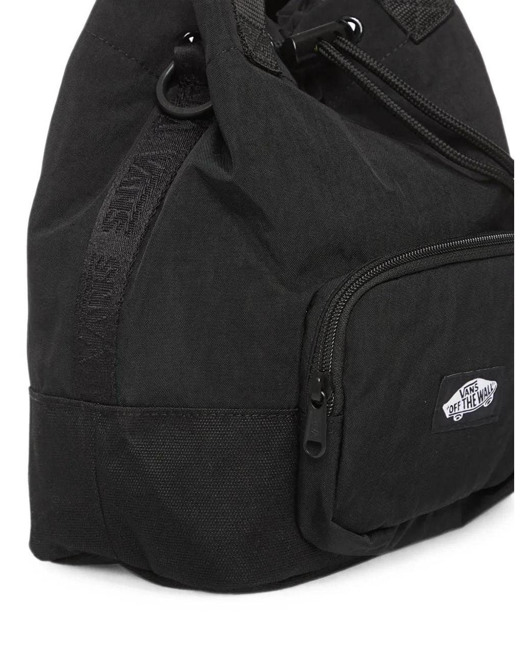 Vans Black Lawler Logo-Patch Drawstring Backpack