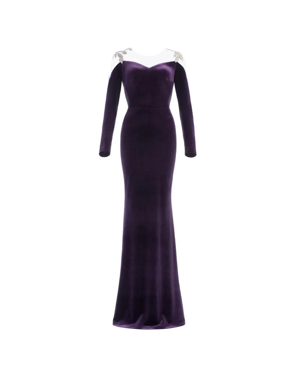 IMROSKA Blue Evening 26 Sequin-Embellished Maxi Dress