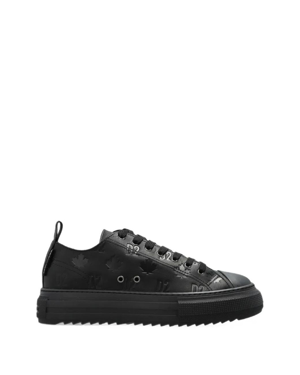 DSquared² Black Berlin Monogram Sneakers for men