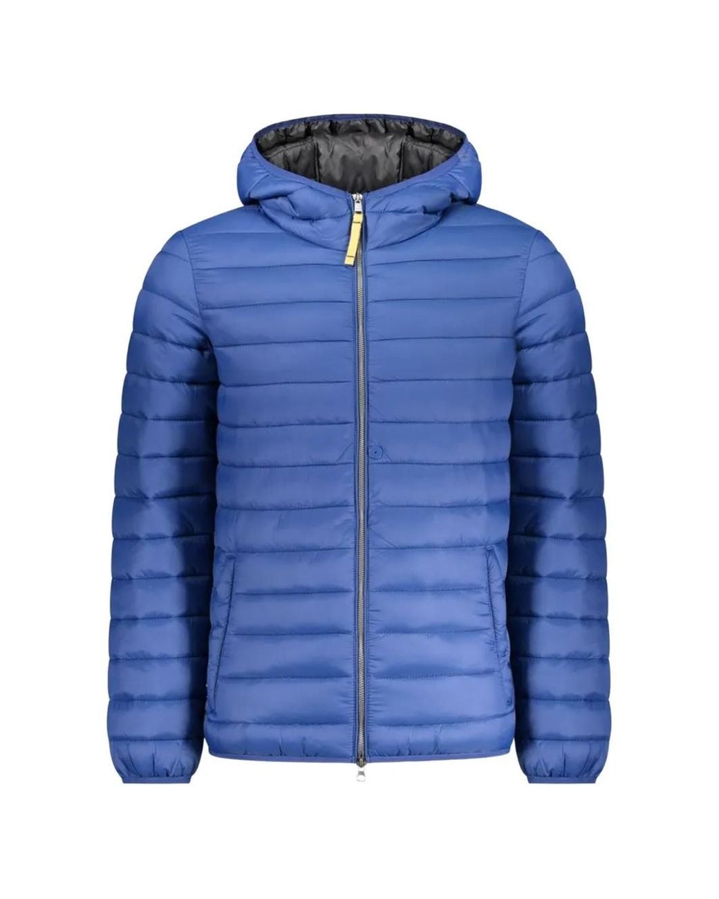 Armata Di Mare Blue Quilted Hooded Jacket for men