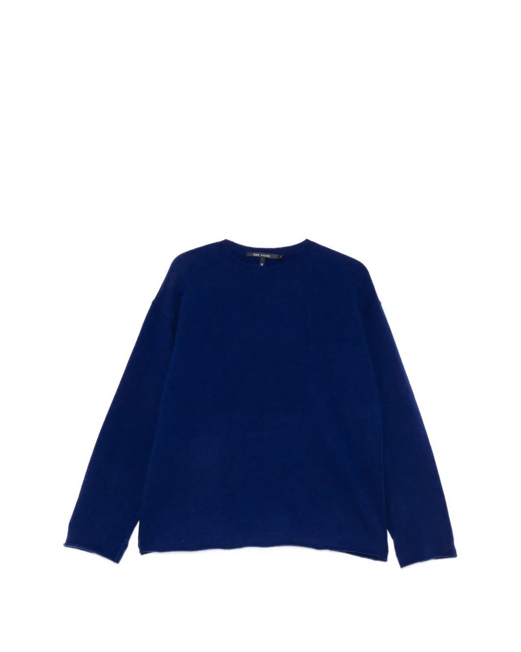 Sofie D'Hoore Blue Crew-Neck Long-Sleeve Sweater