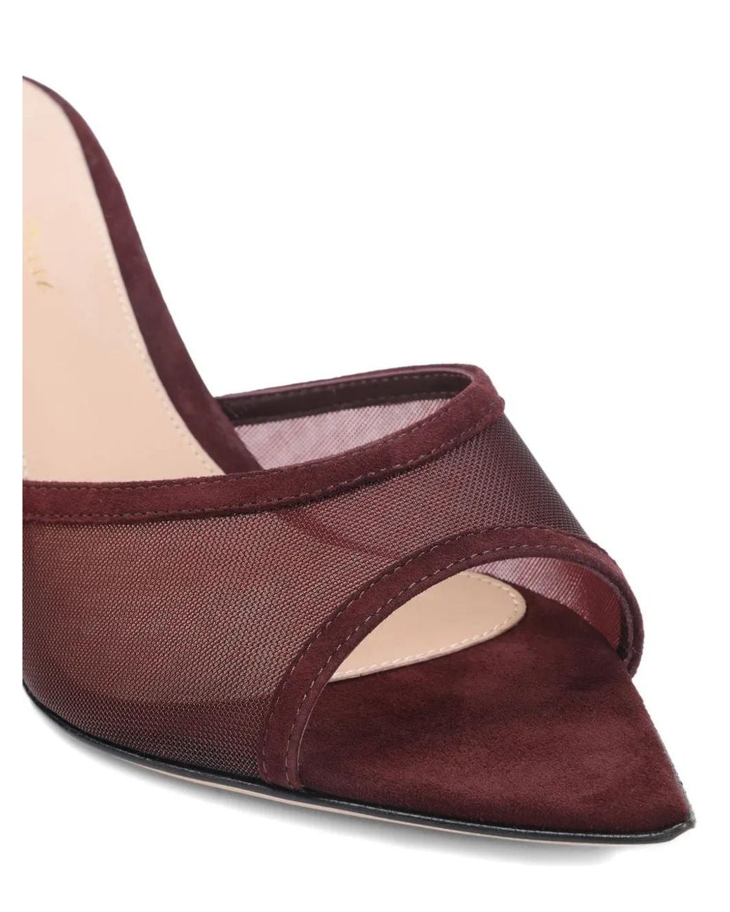 Gianvito Rossi Brown 70Mm Leather Heeled Mules