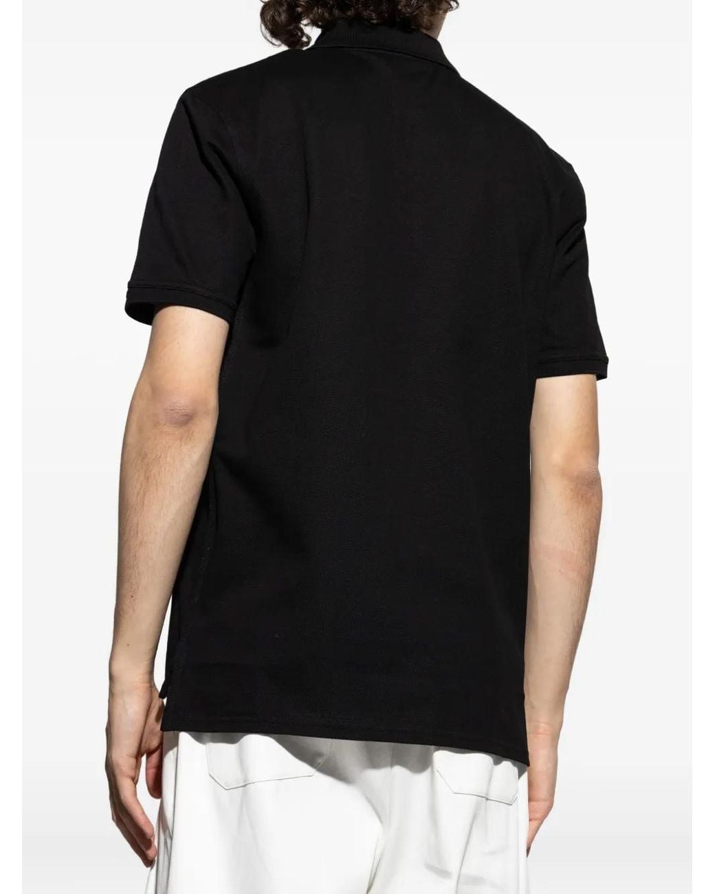 Polo De Algodón Con Parche Givenchy de hombre de color Black