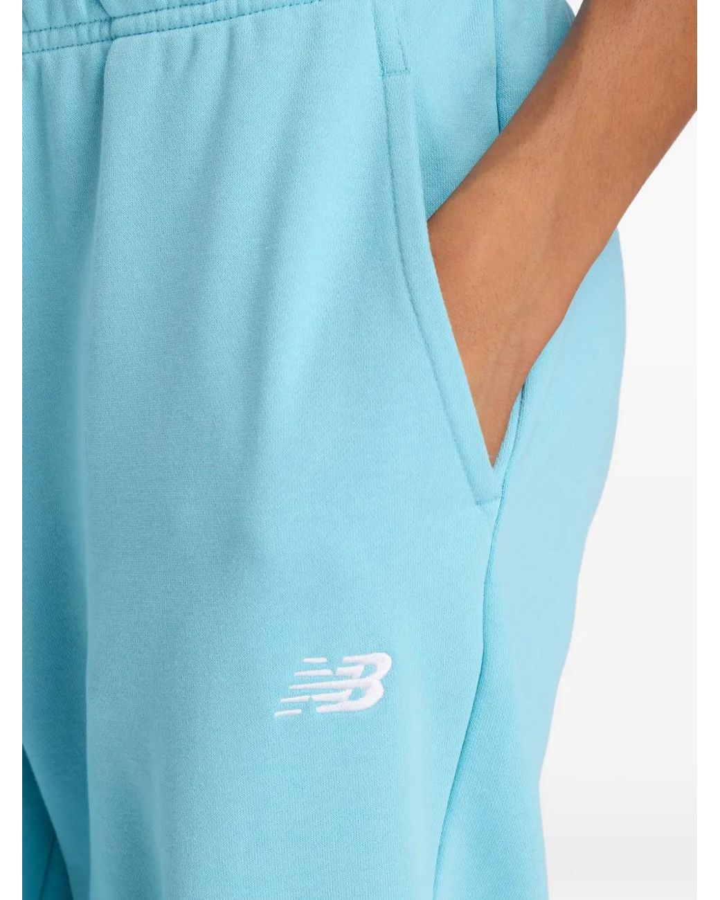 New Balance Blue Logo Relaxed Track Pants