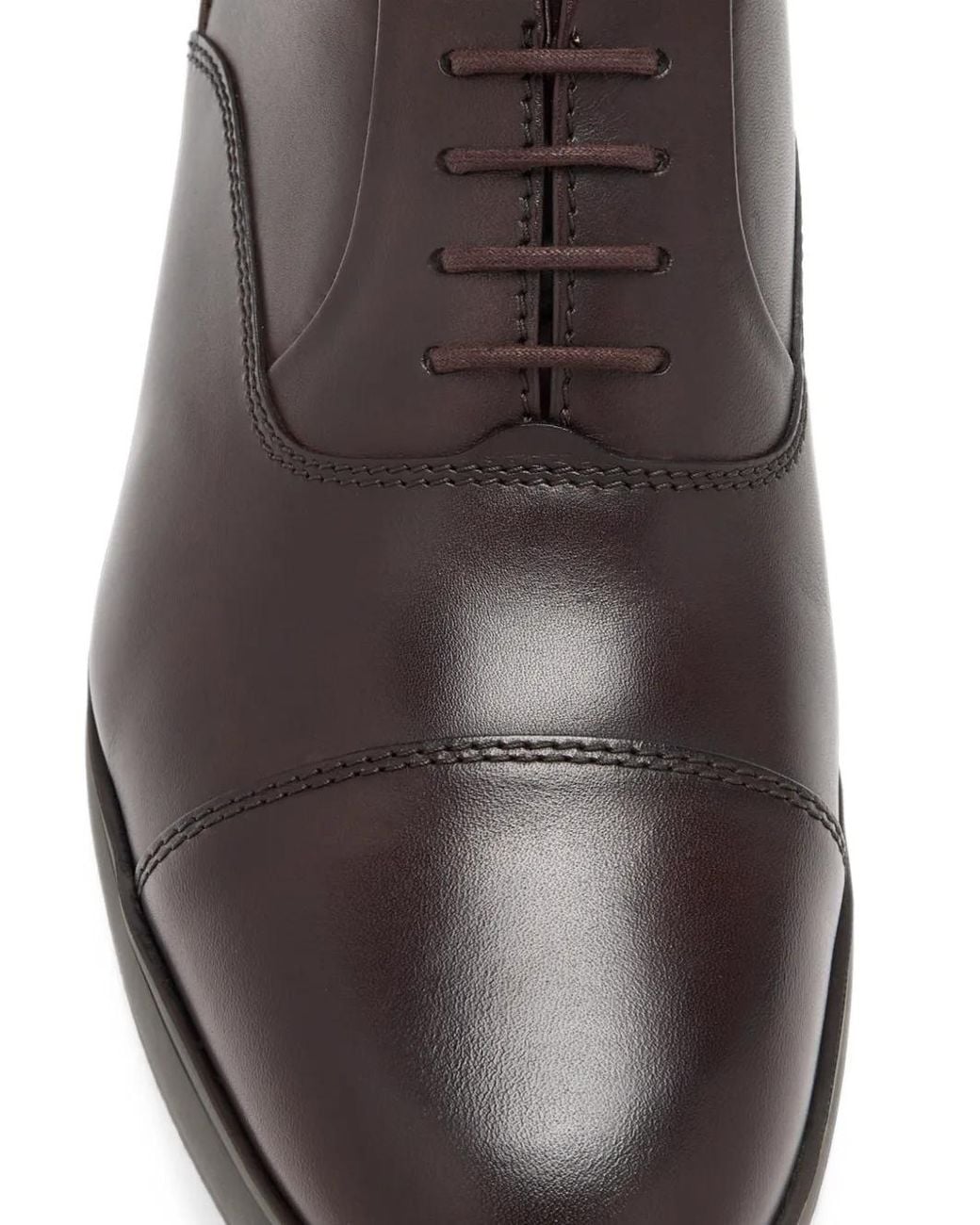 Loake Brown Armstrong Toe-Cap Oxford Shoes for men