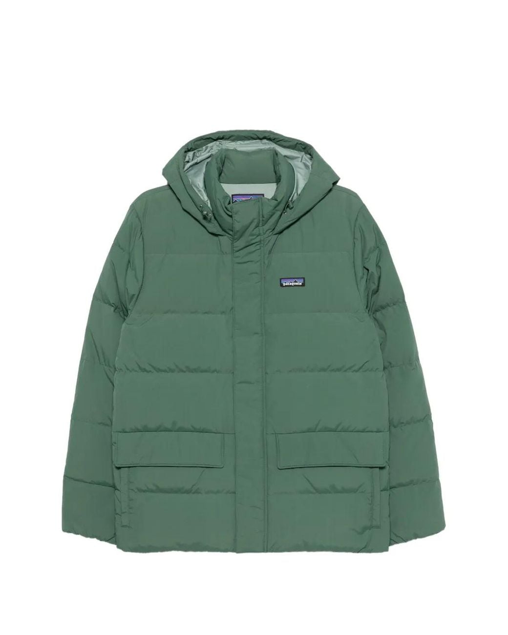 Patagonia Green Hooded Padded Jacket for men