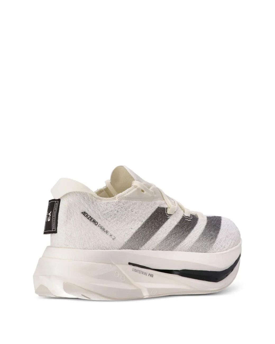 Y-3 White Prime X 2 Strung Sneakers