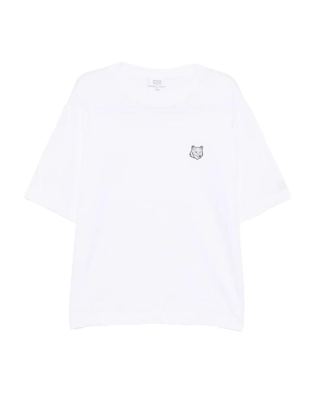 Maison Kitsuné White Fox Head Oversize Tee-Shirt for men