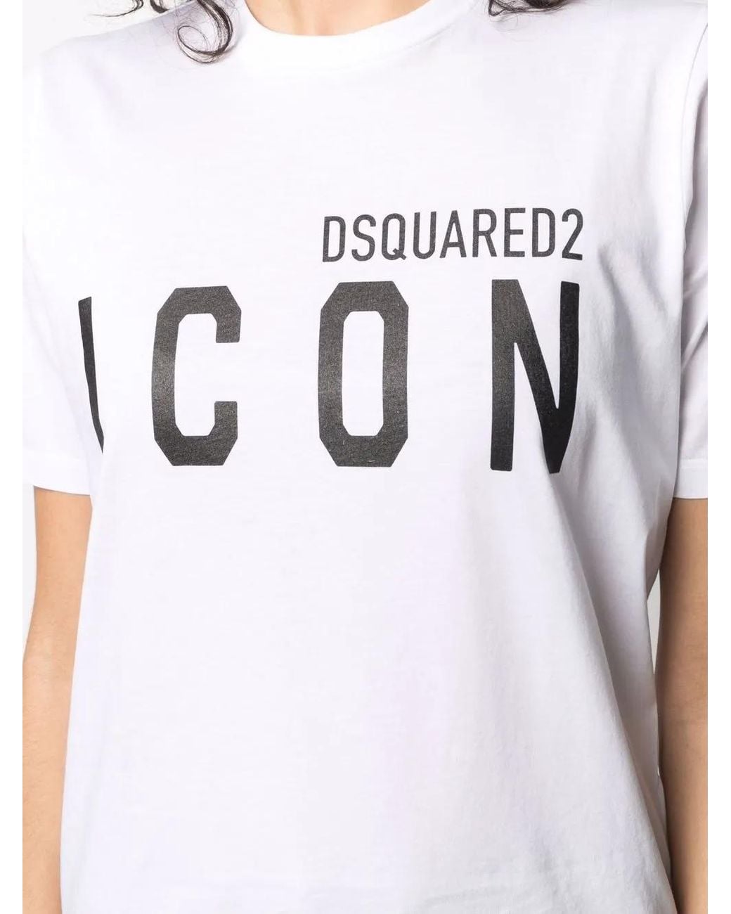DSquared² White Logo Cotton T-shirt