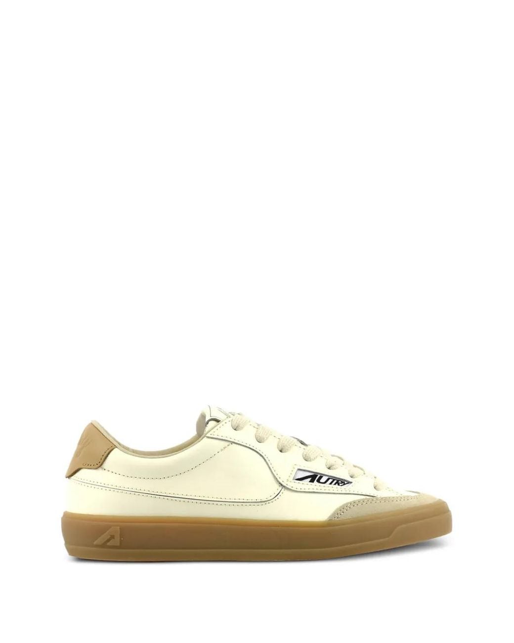 Autry Natural Windscape Leather Logo-Patch Low-Top Sneakers