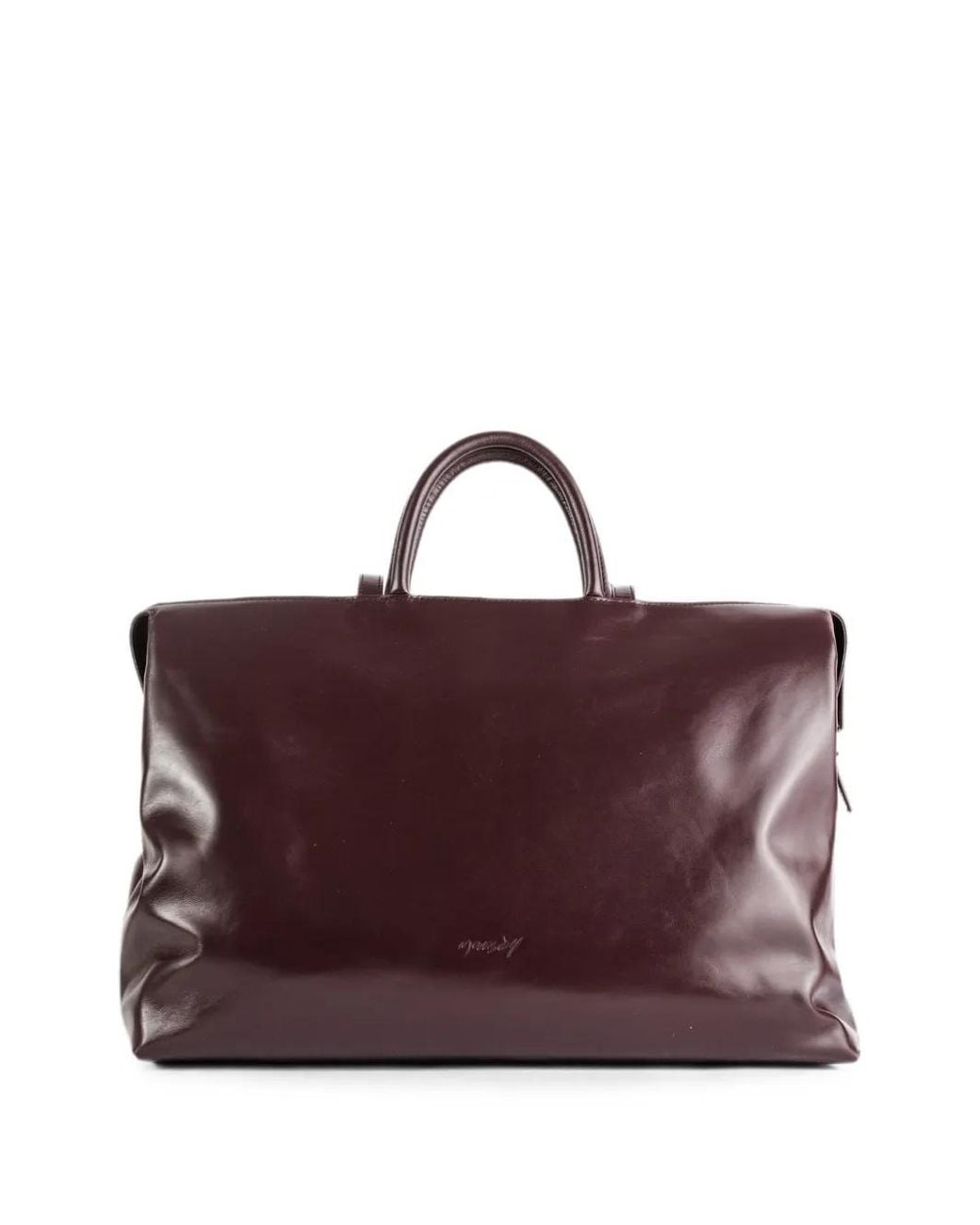 Marsèll Purple Logo-Debossed Tote Bag