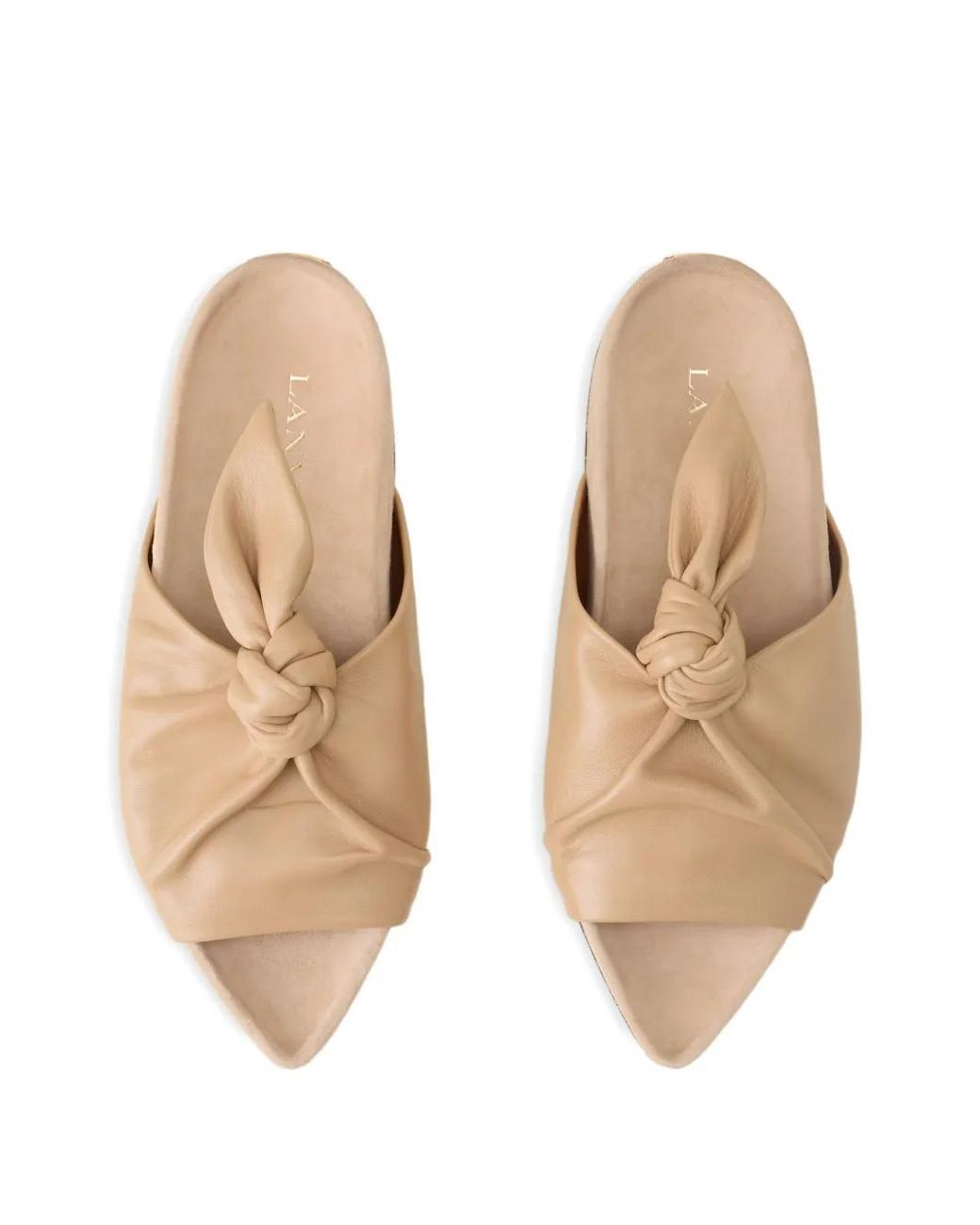 Lanvin Natural Knotted Sandals